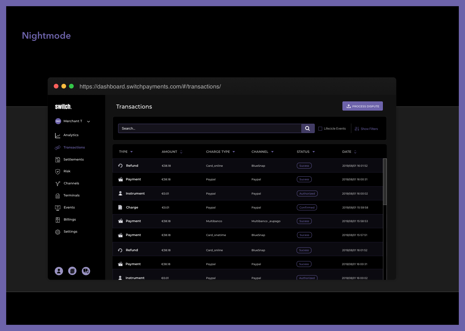 Dark mode
