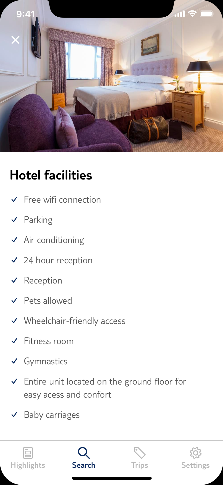 Hotel Facilities detail